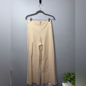 Express Women’s Super High Rise Linen Blend Wide Leg Pants Size S EUC Boho